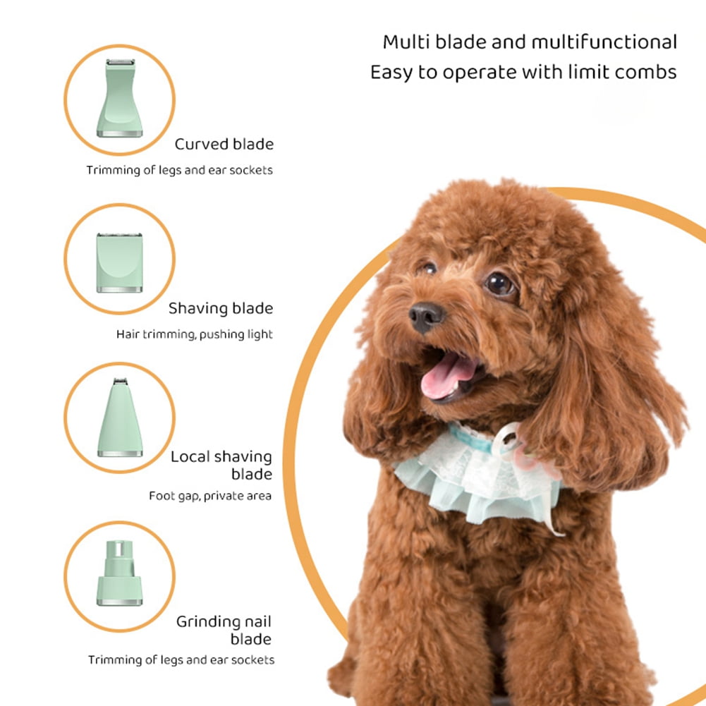 Dog Clippers Grooming Kit Hair Clipper, Low Noise Paw Trimmer, Rechargeable, Cordless Quiet Nail Grinder Shaver for Cats and Dogs Green 5 aa051cbf 7a3d 4412 8170 e3679c955528.2d1e532df1f3488063de44fbc95a90a5 - easyishop.co.uk