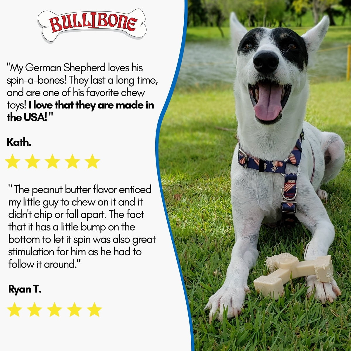 Bullibone Jumbo Bacon Spin-a-Bone Heavy Chewer Dog Bone - Interactive Dog Chew Toys, Triggers Natural Instincts, and Improves Oral Health - Single 7 aa4249fc e7ee 4f63 a20e 75aa6a6cf0b4.a42f39b8464f06e148aca7a7d76cd772 - easyishop.co.uk