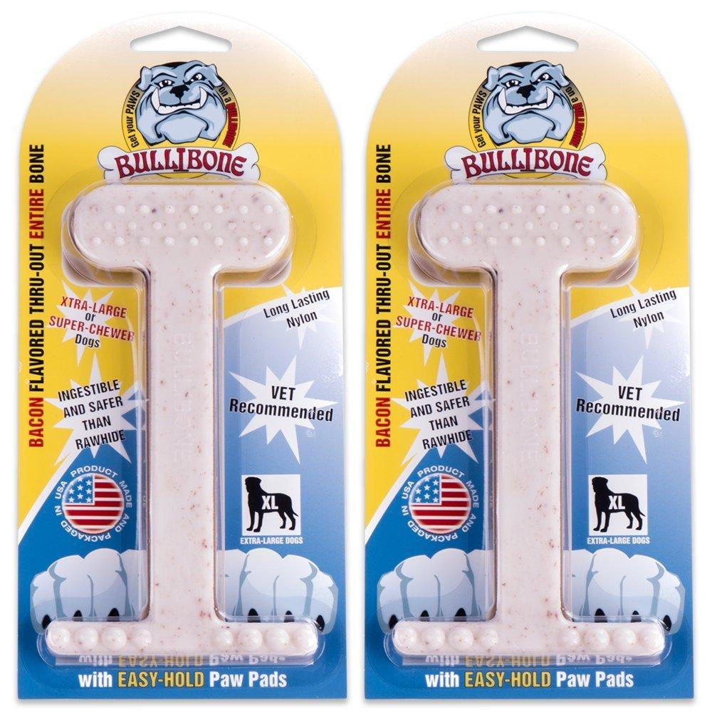 Bullibone Nylon Dog Chew Toy Nylon Bone - Improves Dental Hygiene, Easy to Grip Bottom, and Permeated with Flavor Bacon Small - 2 Pack 54 aa5d10f4 127d 4ede 822d c20fab8f6ef9.8b76f62dd305631d49f2a2fa68129e33 - easyishop.co.uk
