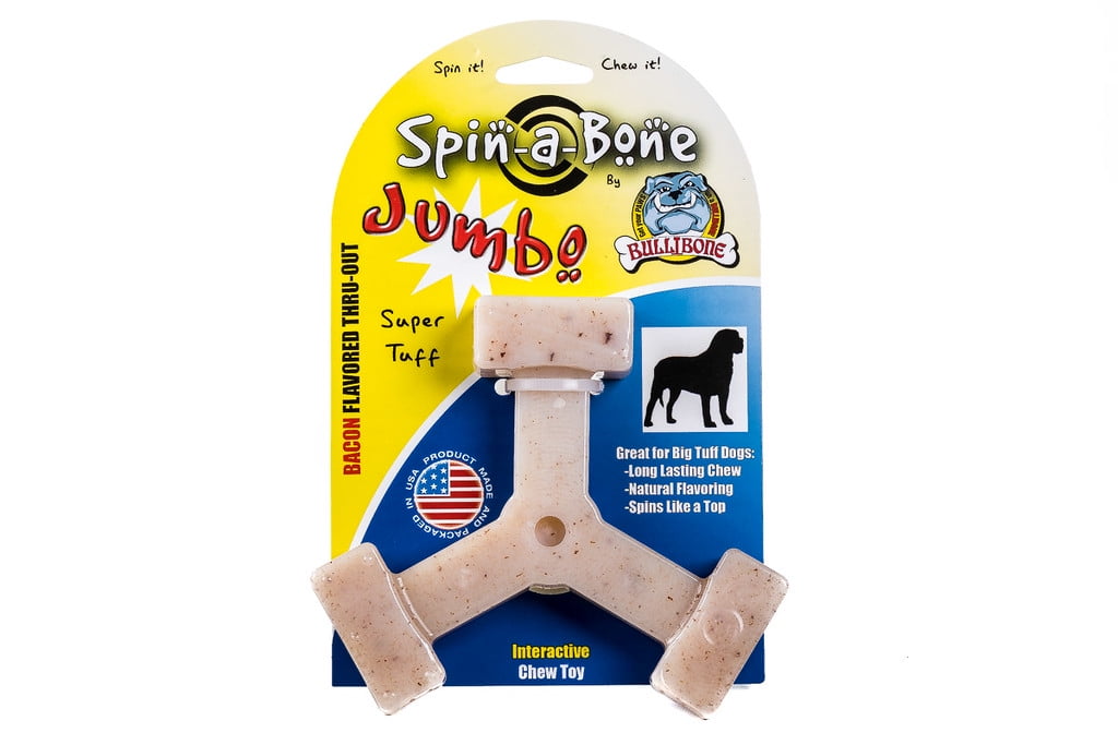 Bullibone Jumbo Bacon Spin-a-Bone Heavy Chewer Dog Bone - Interactive Dog Chew Toys, Triggers Natural Instincts, and Improves Oral Health - Single 1 Bullibone Jumbo Bacon Spin a Bone Heavy Chewer Dog Bone Interactive Dog Chew Toys Triggers Natural Instincts and Improves Oral Health Single bcbbb1d7 bd49 45cf 8ffe cd45b768d52c.cd912282b4104d3601413e48818dcc16 - easyishop.co.uk