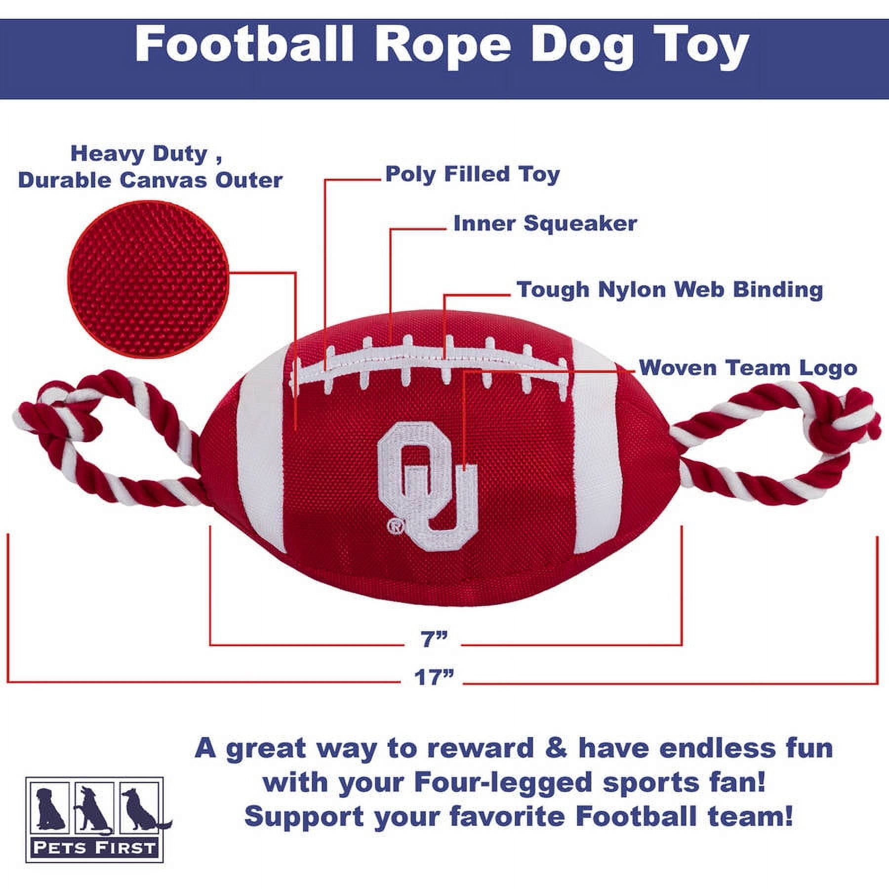 Pets First Collegiate Oklahoma Sooners Strong, Durable, Chewable Football Dog Toy with Inner Squeaker and Side Ropes, Officialy Licensed 2 bd752814 9aff 4b09 bf05 1098e95a2beb.52f6d87dbaa8bd6d74e6cef00d4381f3 - easyishop.co.uk