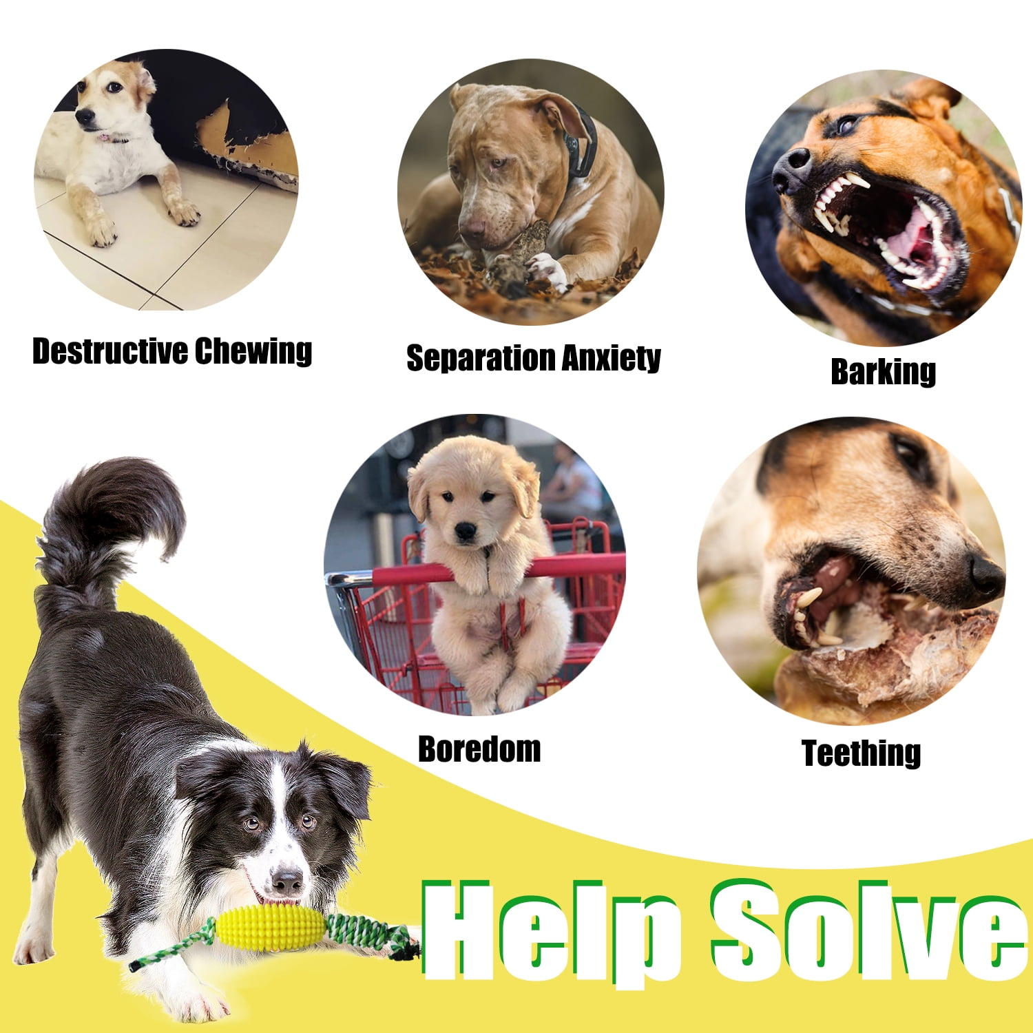 Dog Chew Toys for Aggressive Chewers, Likaty Indestructible Rope Dog Toy Puppy Chew Teething Toys for Large Medium Small Dogs,Yellow 6 c2b99f6a fb89 4242 9735 2928c322d867.74c396389c516d04e237dc6f6e018d50 - easyishop.co.uk