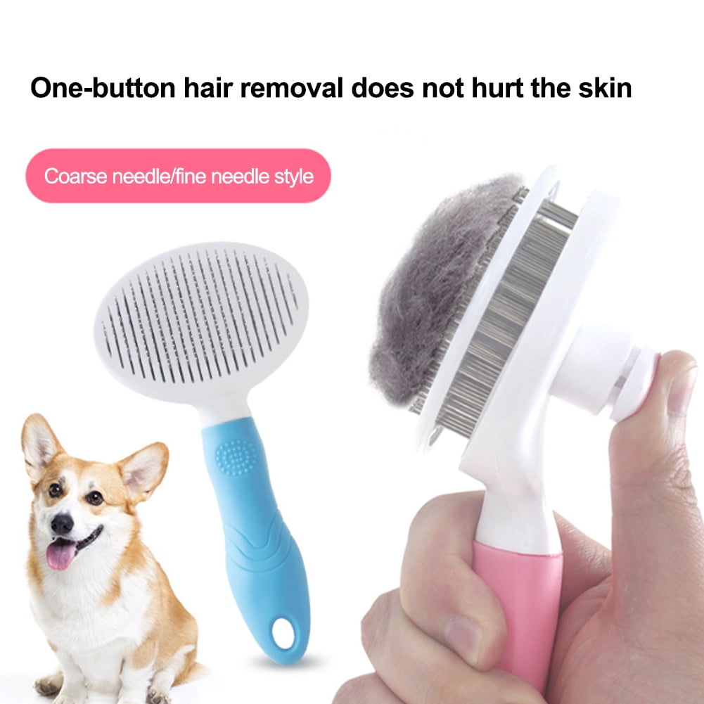 Riklu Dog & Cat Brush, Self Cleaning Slicker Brushe for Shedding and Grooming Removes Loose Undercoat, Mats and Tangled Hair Grooming Comb for Cat Dog Brush Massage 10 c322b450 0ff2 49e7 b3e4 64dcdde71c14.0ccfd6f17c039eb03640f1d3ec297d94 - easyishop.co.uk