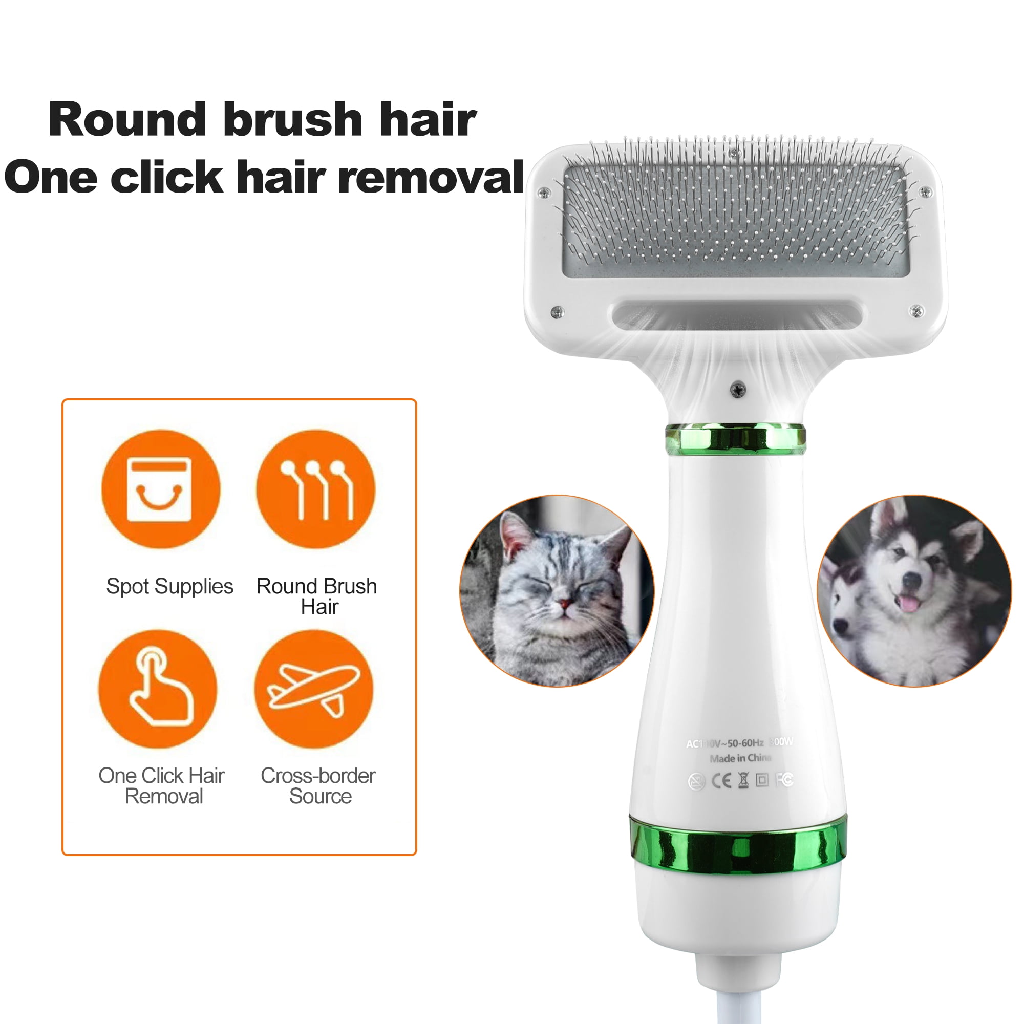 WEPSEN Professional Pet Grooming Dryer Brush for Small and Medium-Sized Dogs and Cats | Portable 2-in-1 Dog Blow Dryer | Adjustable Temperature | Lightweight & Quiet 7 c422617e 9a73 4abd 985e 85fe3d2e38c5.2960c83e716b33d08e5ace728fd9c6dc - easyishop.co.uk