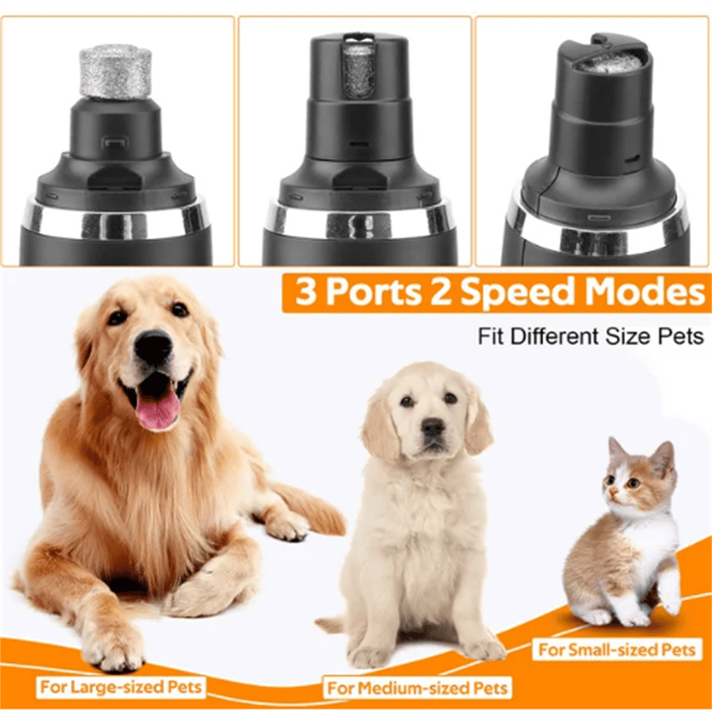 ZOUYUE Electric Dog Nail Grinder Professional, LED Lighting, Quiet Painless Safe Smooth Paw Grooming, Powerful 2 Speeds Clipper Trimmer (Black) 3 c7e72587 25fb 4b5d b844 5a0a031ba0ed.60b7304c27b9b30e96f3b7f68e56168a - easyishop.co.uk