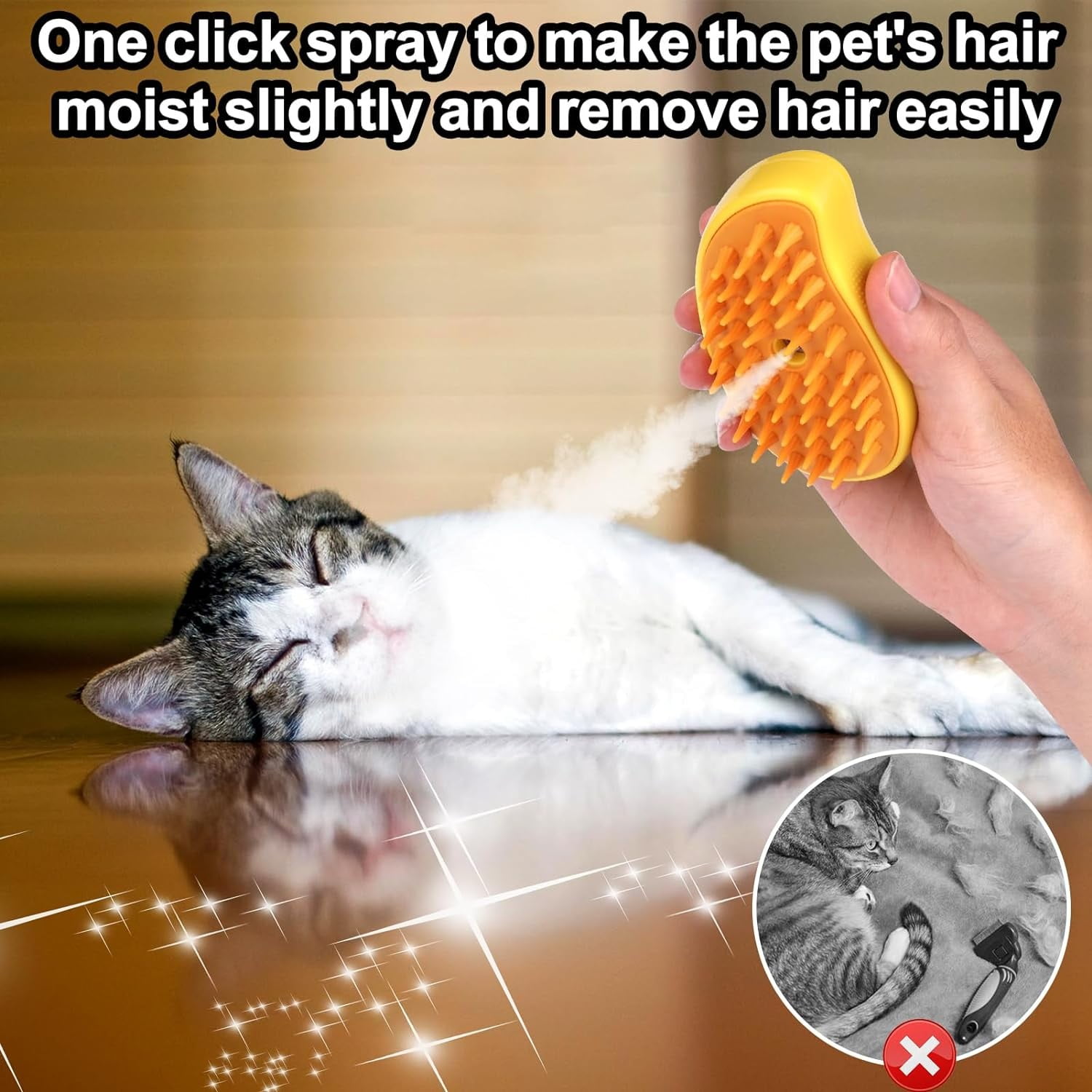 Steamy Cat Brush, 2024 New 3 in1 Cat Steamy Brush With Spray, Pet Steam Brush for Cat Dog Self Cleaning Steam Cat Hair Brush for Massage, Silicone Steam Pet Brush for Removing Loose Hair (Green)4PCS 11 c891552a 8234 42de 891a 3b1a9039c9d1.9ff8157f66a853bcf78a78a24bf1ccf6 - easyishop.co.uk