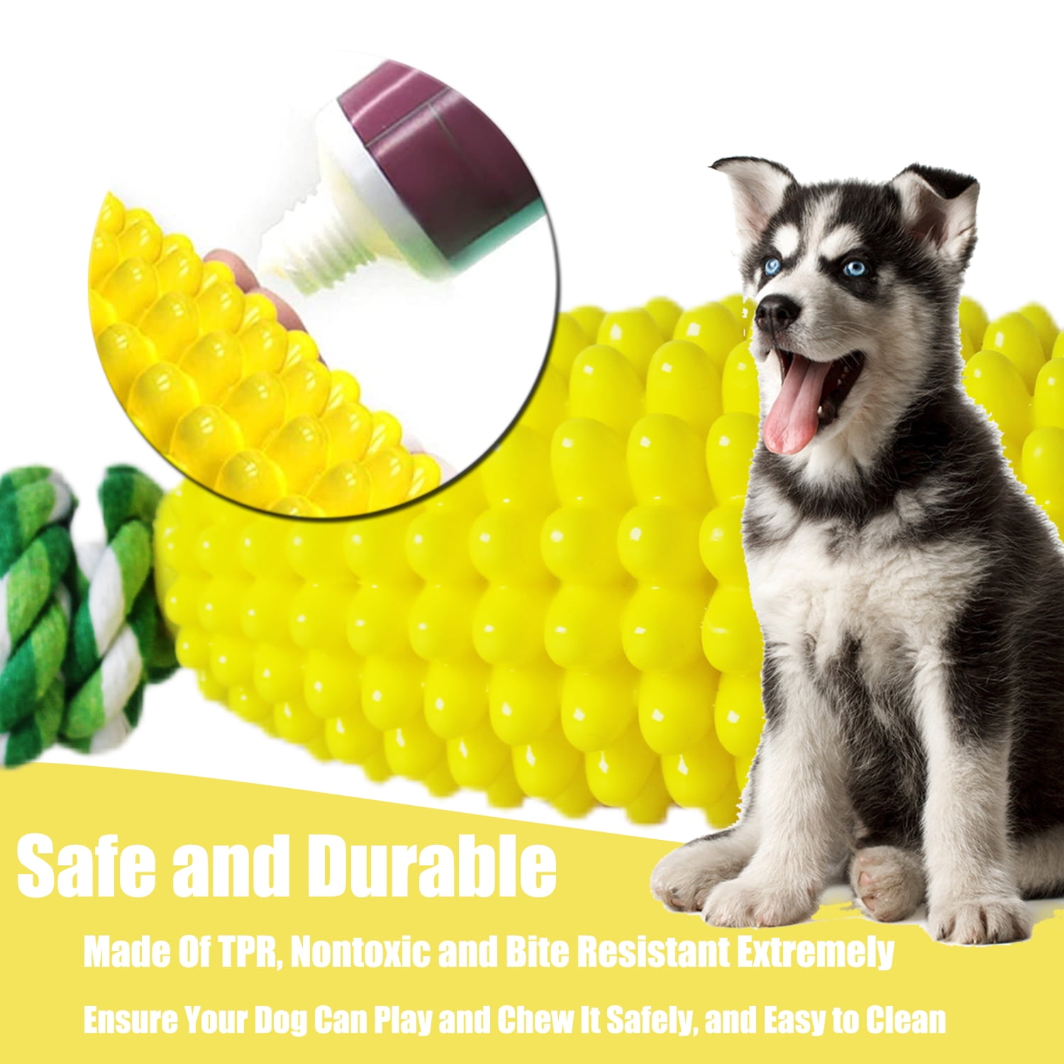 Dog Chew Toys for Aggressive Chewers, Likaty Indestructible Rope Dog Toy Puppy Chew Teething Toys for Large Medium Small Dogs,Yellow 4 cdbb4c9d 66e1 4cae 882d abafd9bcfc35.e3d30f64b433e82485c0e69d9c182afc - easyishop.co.uk