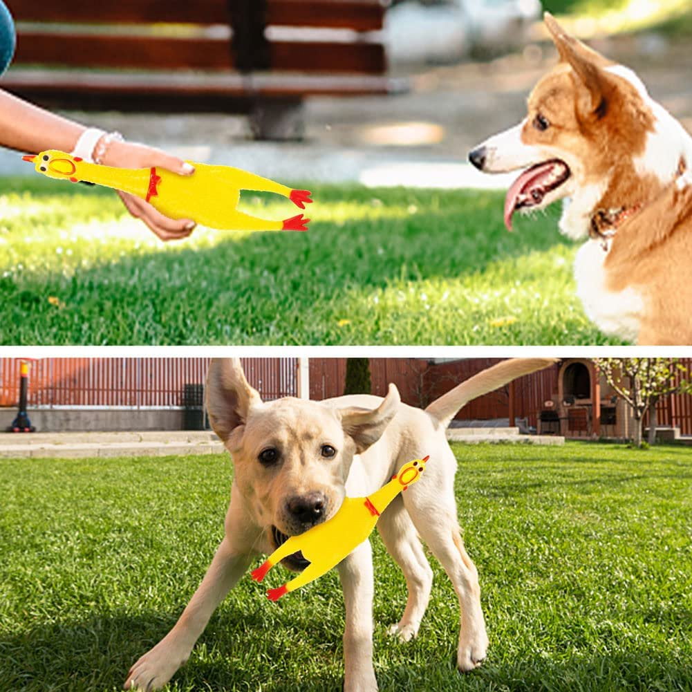 Screaming Chicken Dog Toy,32 cm/12.5 inch Yellow Rubber Squaking Chicken Toy Novelty and Durable Rubber Chicken for Dogs,Rubber Chicken Value 1 Pack 15 cfc8aadc 2b0c 461f afeb 1e90c88d4271.f55e720490c13e41c8359d309d54fc99 - easyishop.co.uk