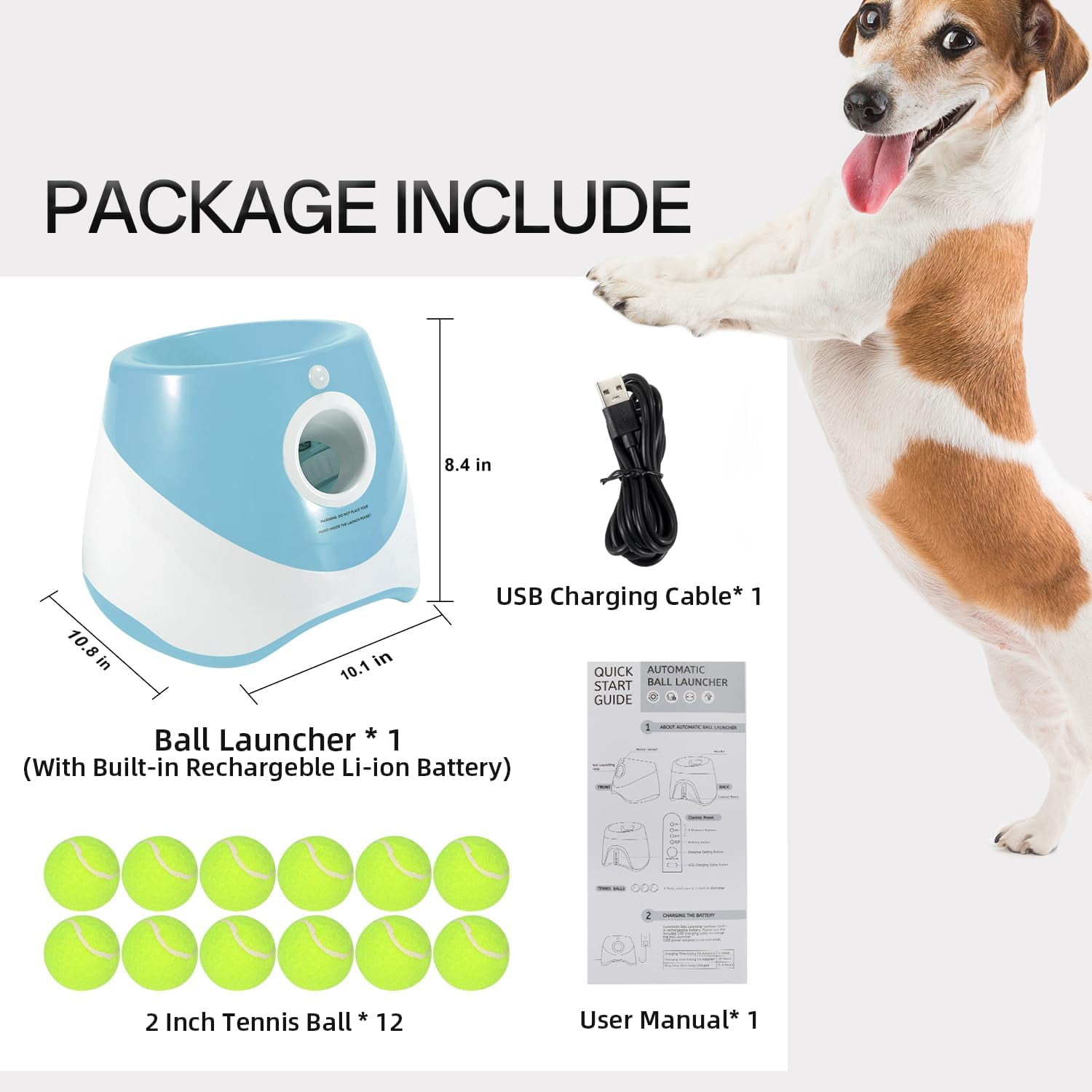 Ball Thrower for Dogs,Interactive dog fetch machine,Automatic Tennis Ball Launcher with 12 Tennis Balls,Dog Ball Thrower Machine with 10-30Ft 3 Launching Distance,for Small Dogs Indoor & Outdoor 7 d017fb78 224f 4836 b103 fa84a3075a35.0aba18a4df6a0443bdee73abdb301f30 - easyishop.co.uk