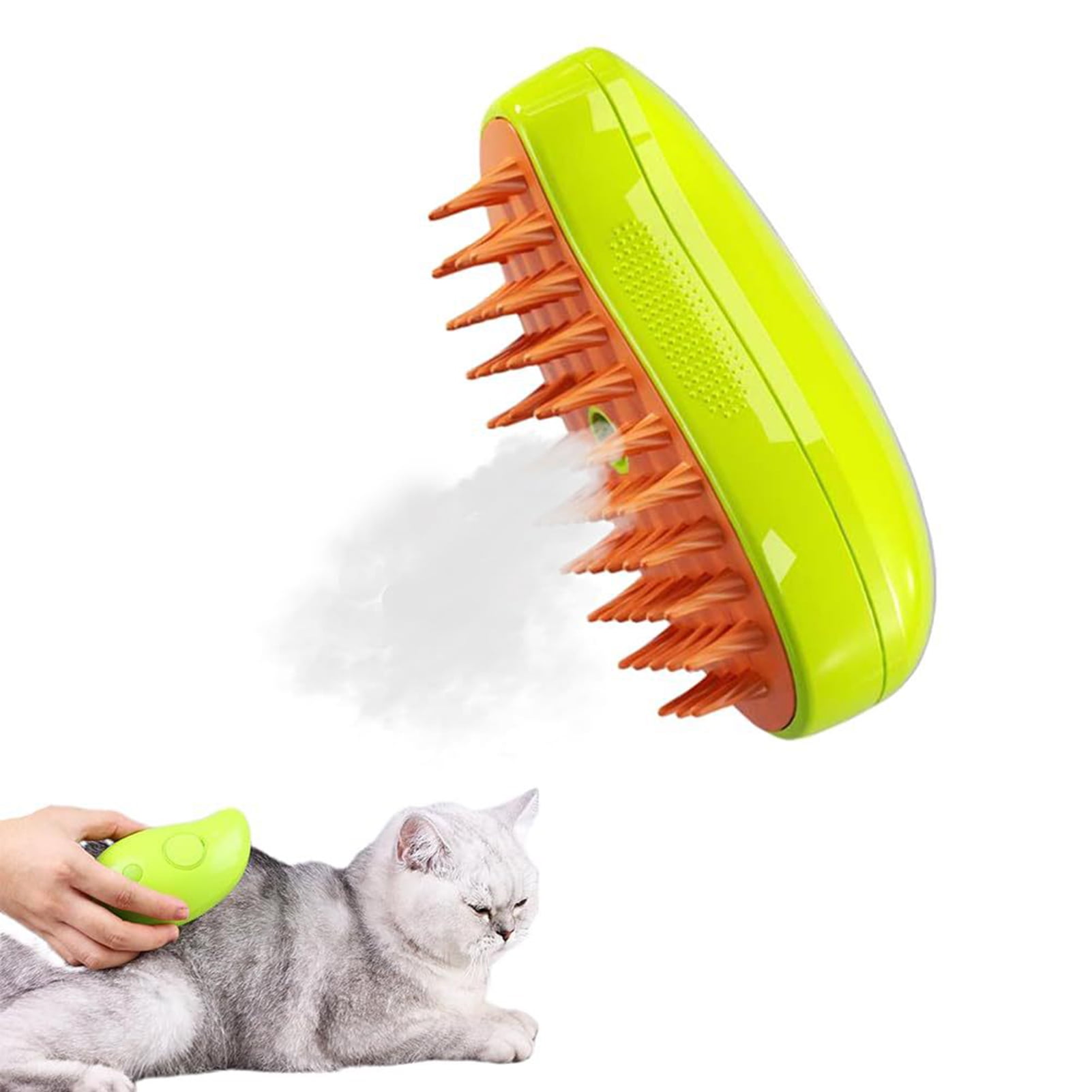 LA TALUS Pet Massage Comb - Versatile Convenient Durable 3-in-1 Self-Cleaning Shedding Brush Steamy Cat Dog Grooming Brush (Yellow and Green) 24 d9ec2fe0 0306 427b b3b7 401601fb9caf.1d2f20fde4f43cf8a6a7e5071d65c3d6 - easyishop.co.uk