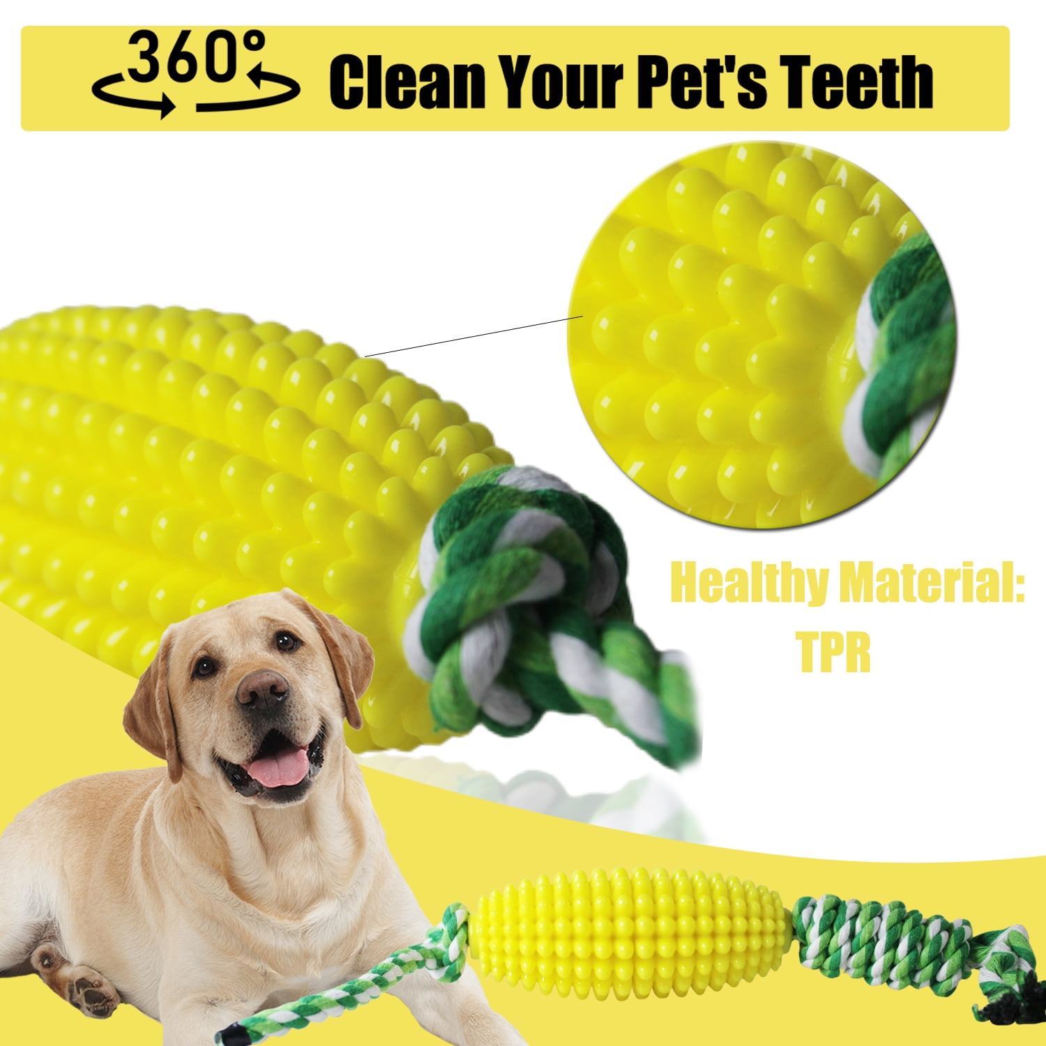 Dog Chew Toys for Aggressive Chewers, Likaty Indestructible Rope Dog Toy Puppy Chew Teething Toys for Large Medium Small Dogs,Yellow 2 e2f557ba 293e 4bfa accc c2197a7f1a19.158d4486e6635e2938290dcca64dfb36 - easyishop.co.uk