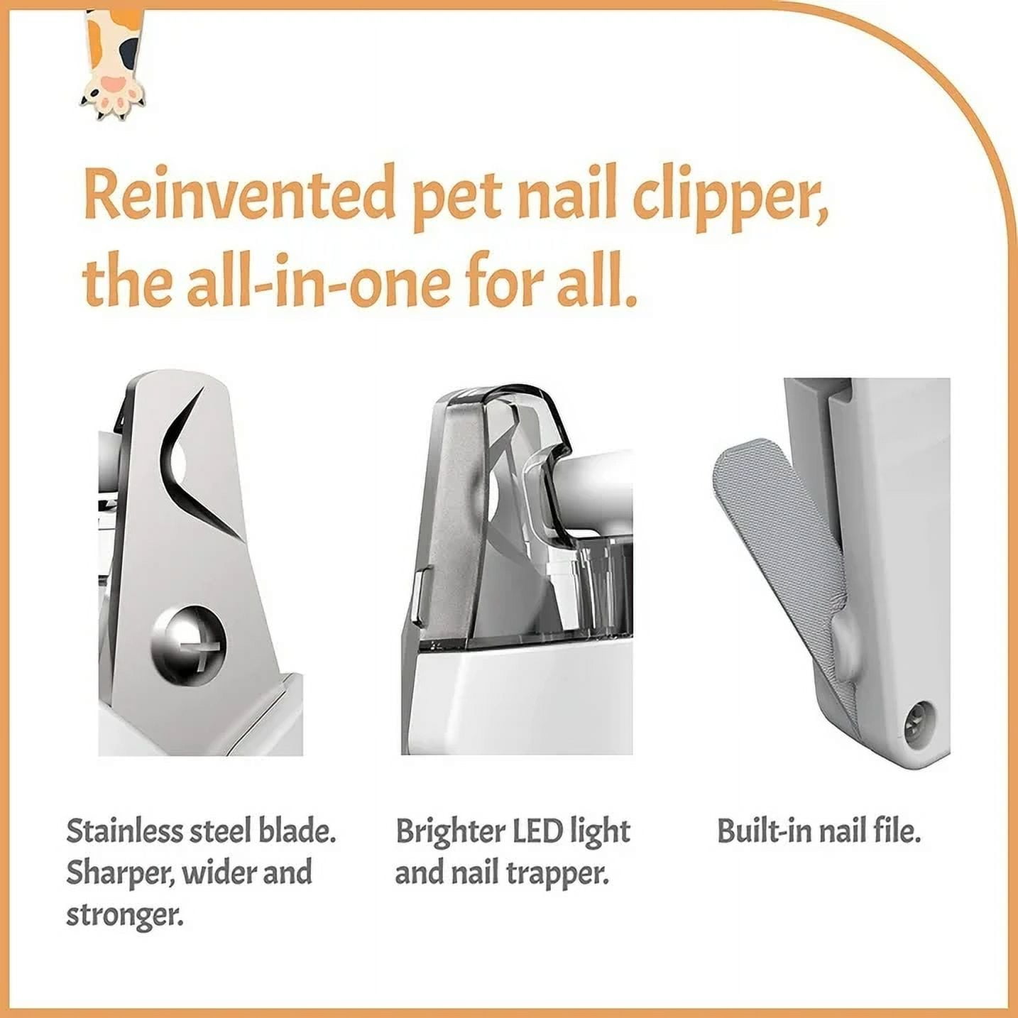 Yunnyp Dog Nail Clipper, Cat Nail Clippers Dog Claw Trimmer with LED Light, Sharp and Durable Blade Dog Nail Trimmers, Claw Trimming Tool for Dog Cat 5 e388b252 55d4 4c34 8984 af68bd96c760.4a56641949e35f7ffe9e5217292a01e3 - easyishop.co.uk