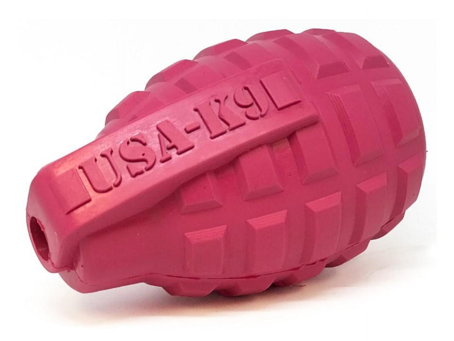 USA-K9 by SodaPup - Grenade Natural Rubber Chew Toy - Treat Dispenser - Slow Feeder - Extra Large - Pink 14 e69cf1c0 6b6c 489e bfae 9d4af9b022e3.cb7ba290dfdbf23f786c7f86f5adba62 - easyishop.co.uk