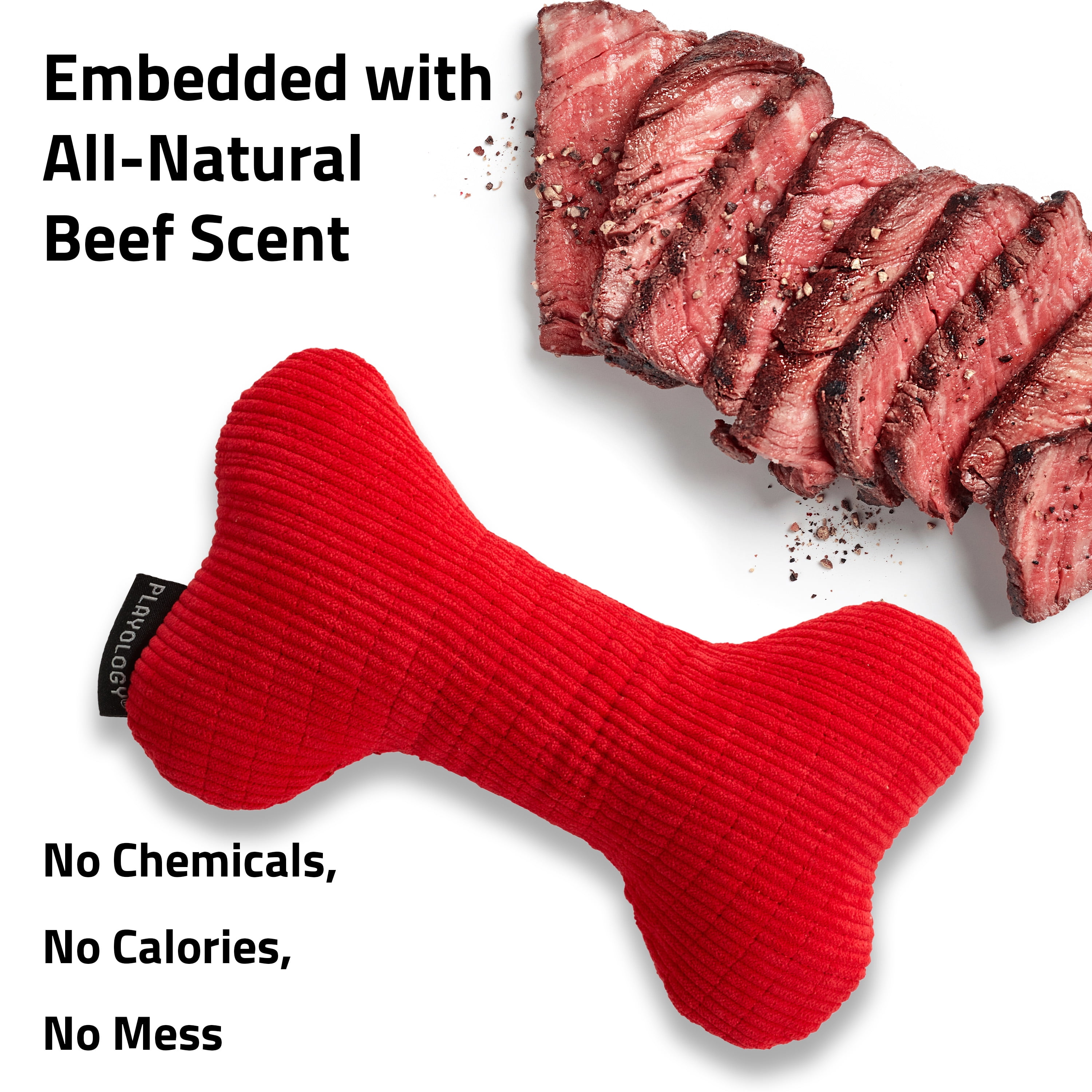 Playology Plush Squeaky Bone | Engaging All Natural Peanut Butter Scented Plush Dog Toy with Interactive Squeaker for Large to X-Large Dogs 50lbs & up | Easy to Clean | Squeak, Chew, Fetch, and Play! 10 eadcc8f3 7c5c 4c7c 96ff 7974e42dee92.3cd7efaa80d82a6216a875c0d8dc6670 - easyishop.co.uk