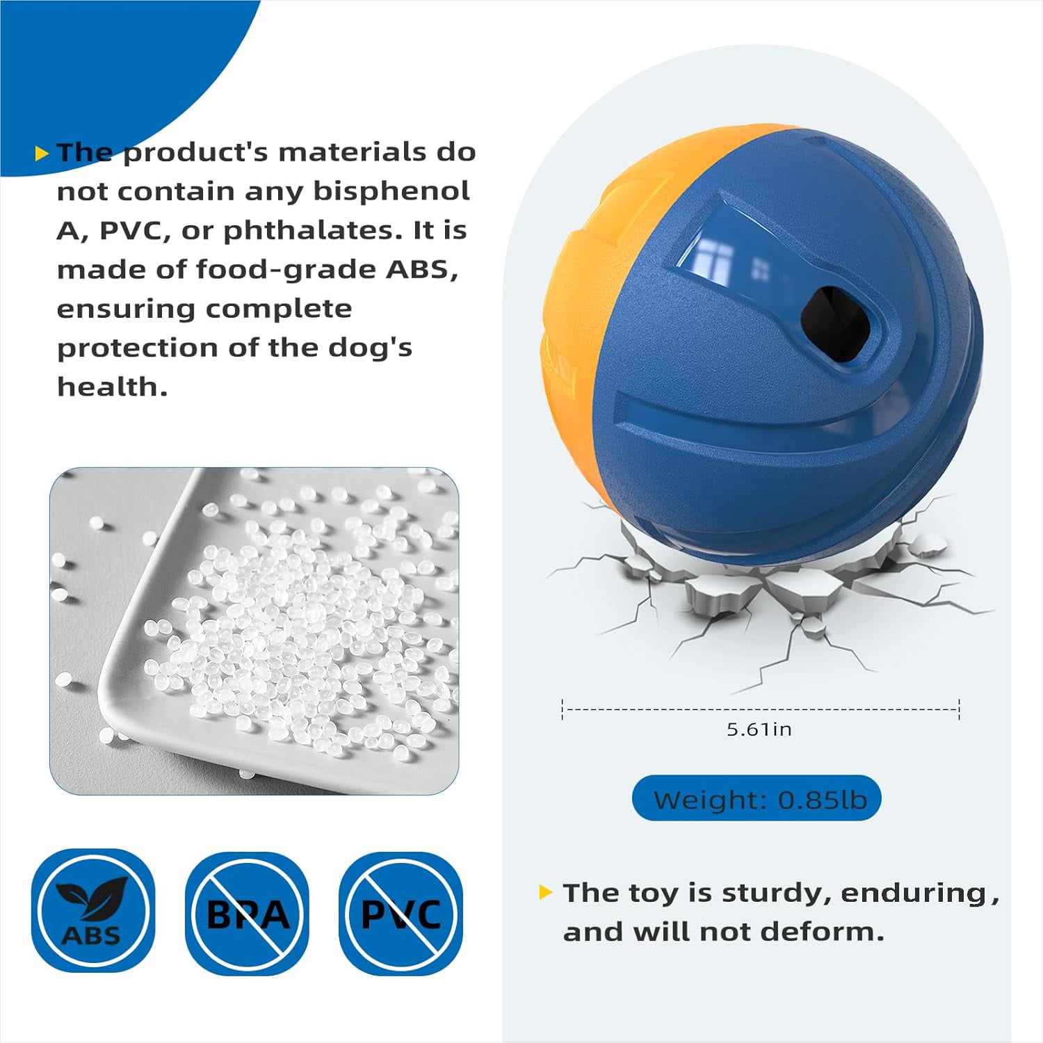 KADTC Dog Treat Giggling Ball - Adjustable Food Dispensing Speed - Puppy Basketball Toy - Puzzle Slow Feeder Mind Game For Medium/Large/Extra L Aggressive Chewers Breed 3 ec8b0079 cca5 4f59 a19d 6eced3ff1f3a.3fa2a249e05cc6236b8a2ccf2dfb013d - easyishop.co.uk