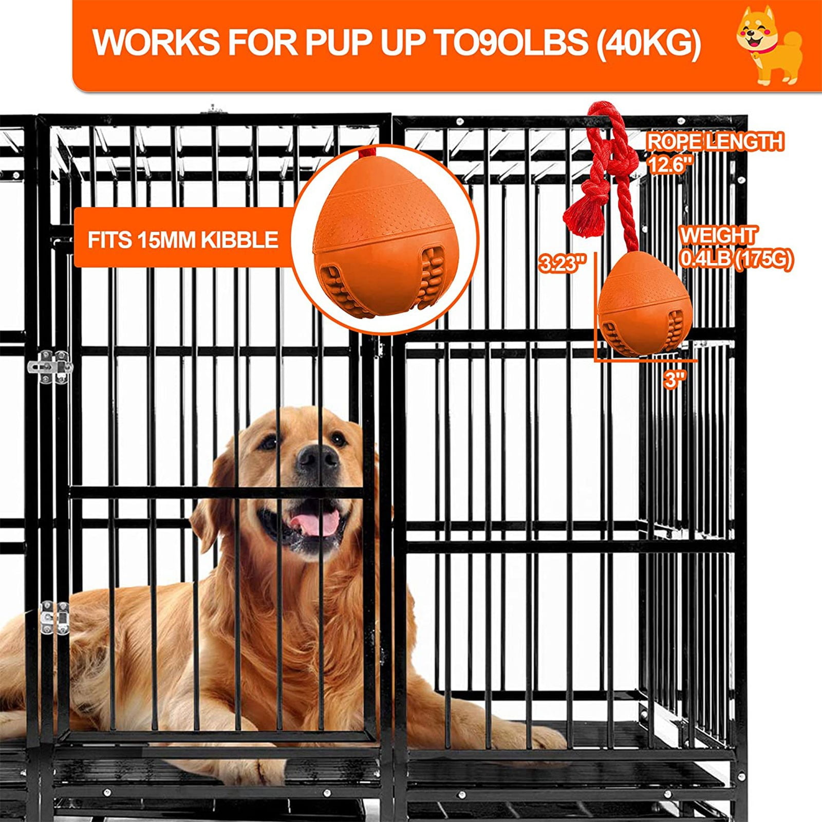 GARENAS Interactive Dog Toys Crate Training for Puppies Puzzle Dispenser with Rope Reduce Stress Anxiety Dog Food Dispenser Toys(Red) 6 eed78623 b90d 4569 8914 2d2e89724e64.5bab2741b6caa933f83e712ac6769330 - easyishop.co.uk