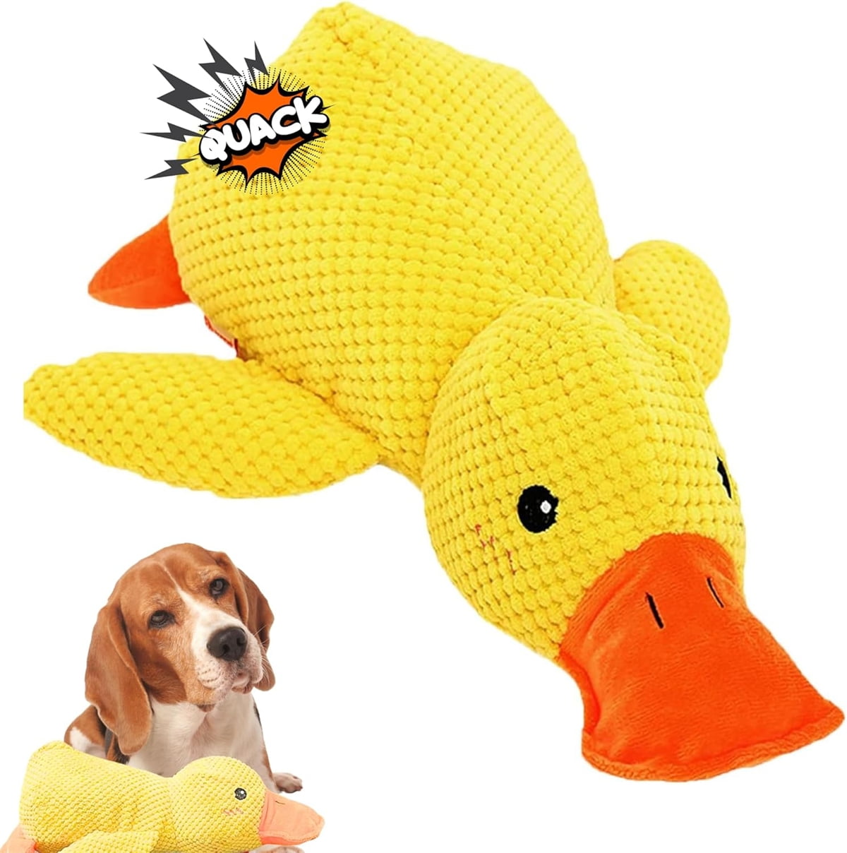 The Mellow Dog Calming Duck Dog Toy, Quacking Duck Toy, Cute No Stuffing Duck Dog Toy, Plush Cute Duck with Soft Squeake for Any Size Dog (Yellow) Small 9 Mellow Dog Calming Duck Dog Toy Quacking Duck Toy Cute Stuffing Duck Dog Toy Plush Cute Duck Soft Squeake Size Dog Yellow Medium 9b60012b 3ac7 4962 8912 f97adfcda7f9.91f97bf10482c9c1bded76bbd869b587 - easyishop.co.uk