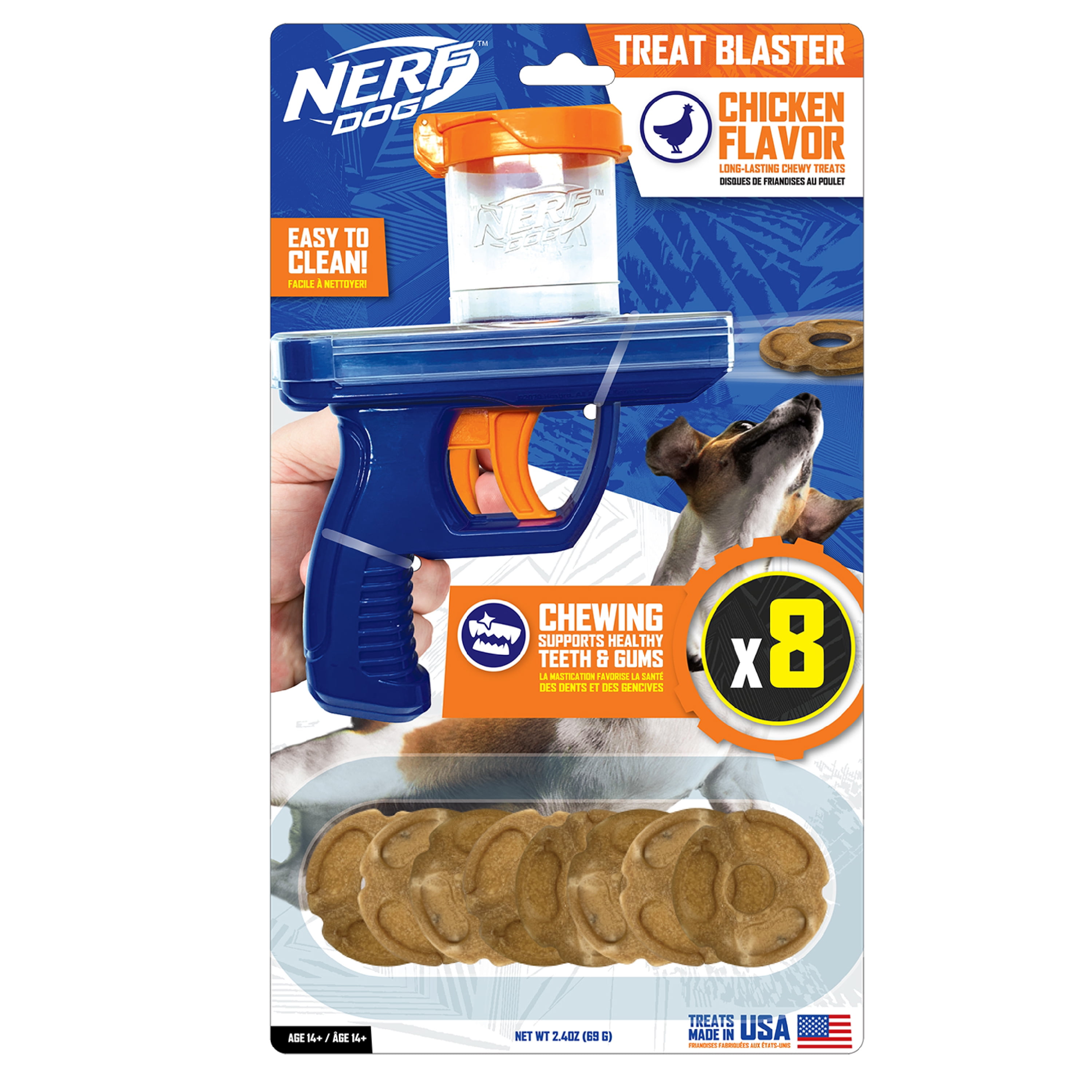 Nerf Dog Toys, Treat Blaster Fetch Dog Toy with 8 Chicken-Flavored Discs 1 Nerf Dog Toys Treat Blaster Fetch Dog Toy with 8 Chicken Flavored Discs 32ec8706 c08f 4b35 bf1e fae62ad6eeae.32c5c91667290047029e387f3f02f127 - easyishop.co.uk