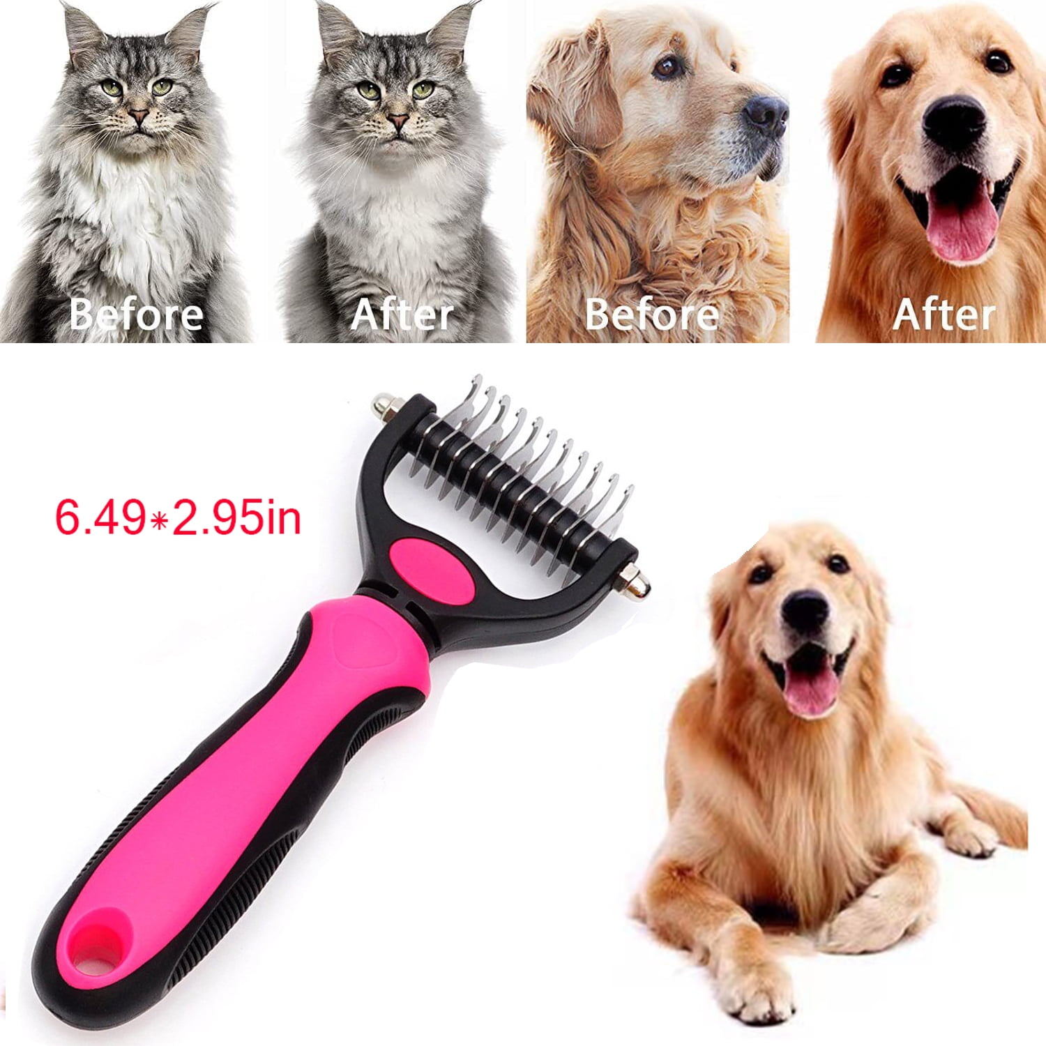 Pet Grooming Brush, Cat Brush, Saoqi Small Double Sided Shedding and Dematting Undercoat Rake Comb for Dogs and Cat Comb Brush Tool Blue 9 Pet Grooming Brush Saoqi Small Double Sided Shedding and Dematting Undercoat Rake Comb for Dogs Cat and Dog Comb Brush Tool Extra Wide Pink 8e1c323f 5a54 4ca9 a742 d051ce774175.332419afdd32206b3ddc67983612b470 - easyishop.co.uk