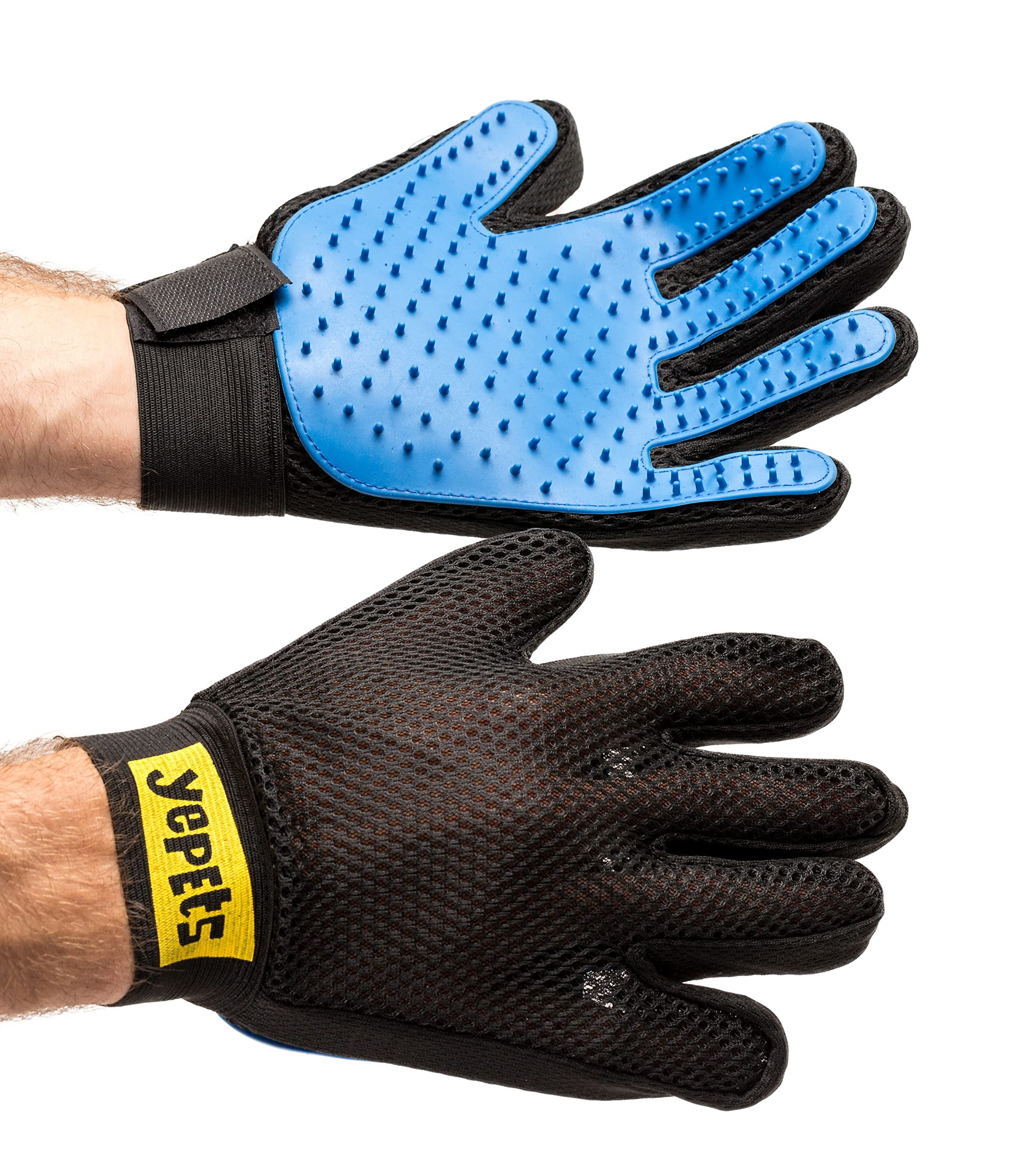 Pet Grooming Gloves (Blue) - Perfect Design for Grooming, Deshedding, Bathing & Massaging Your Dogs & Cats with Long/Short/Curly Fur 1 Pair (Right & Left) 1 Pet Grooming Gloves Blue Perfect Design Grooming Deshedding Bathing Massaging Dogs Cats Long Short Curly Fur 1 Pair Right Left 9d26b23d ebcf 42ba 8dd2 7fced72809db.bac2fd6a7c7de4256cc435223a30f820 - easyishop.co.uk