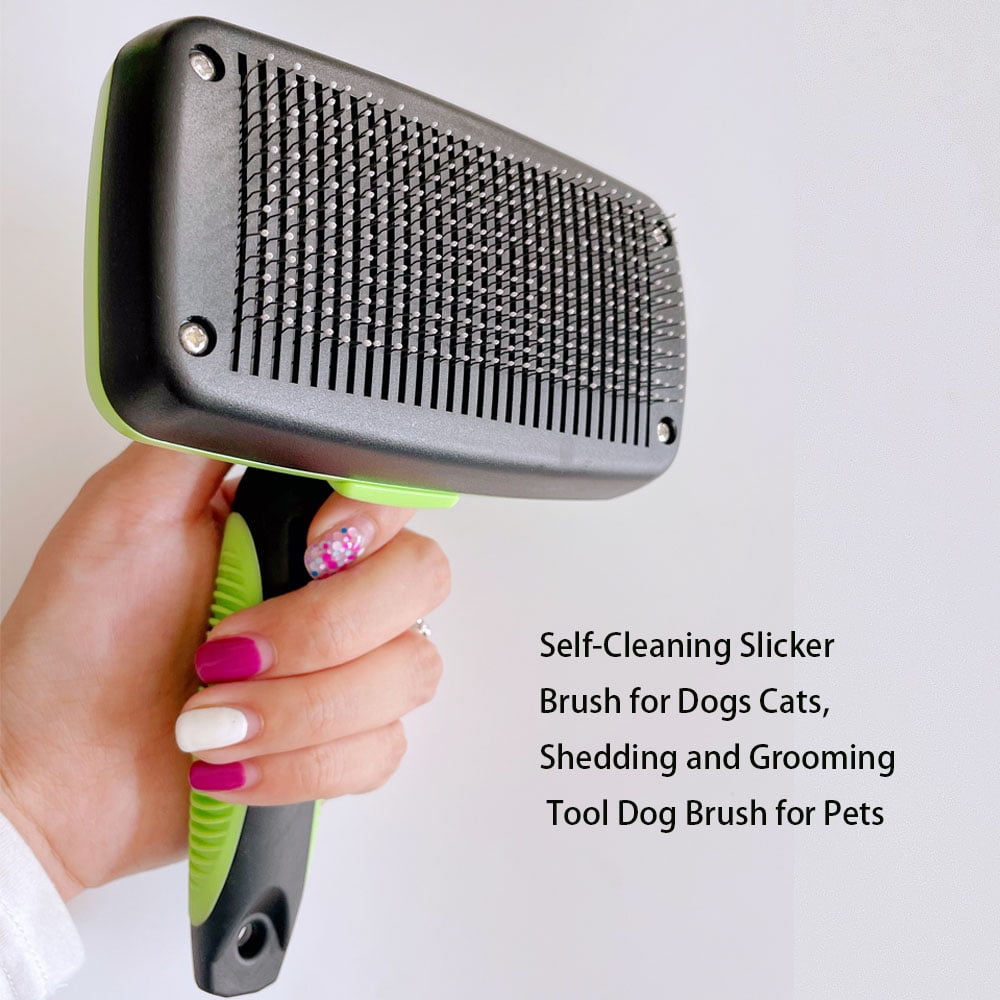 Self-Cleaning Slicker Brush for Dogs Cats, Shedding and Grooming Tool Dog Brush for Pets Long Haired & Short Haired Dogs Cats ,Remove Loose Hair Rabbits & More, Effective Comfortable and Super Easy 1 Self Cleaning Slicker Brush Dogs Cats Shedding Grooming Tool Dog Pets Long Haired Short Cats Remove Loose Hair Rabbits More Effective Comfortable Sup a2313a91 ac02 4b96 8220 86ecf320688b.83ad416e11d65df118c7d29fb256cb1c - easyishop.co.uk