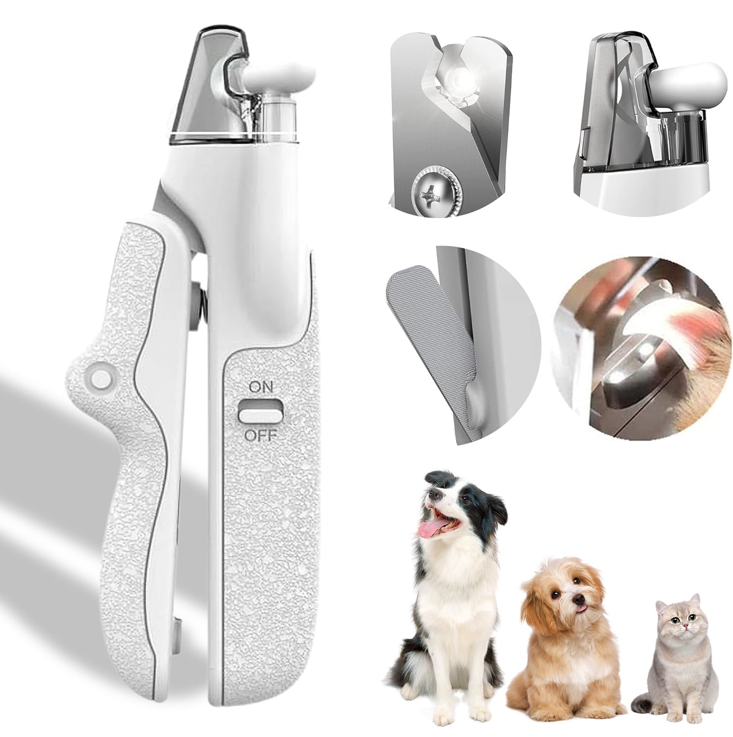 Yunnyp Dog Nail Clipper, Cat Nail Clippers Dog Claw Trimmer with LED Light, Sharp and Durable Blade Dog Nail Trimmers, Claw Trimming Tool for Dog Cat 1 Yunnyp Dog Nail Clipper Cat Clippers Claw Trimmer LED Light Sharp Durable Blade Trimmers Trimming Tool 39dab2ba 0c54 4d7d b122 2506a831ca3a.7e4edda1c5de0f097ad3b53c6fe448f5 - easyishop.co.uk