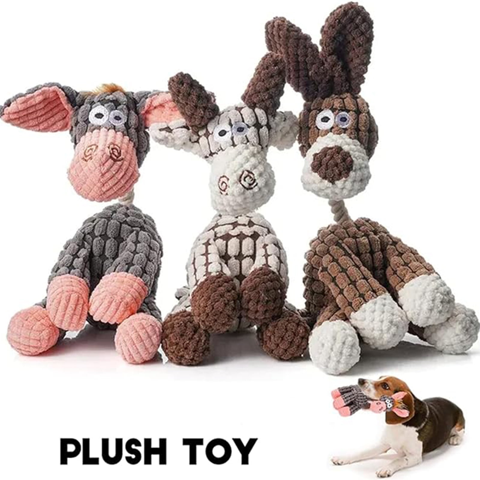 Zksm Petsboro Bite Buddy Donkey Chew Toy - Plush Squeaky Dog Toy - Interactive Stuffed Animal - Teething Toy for Small Medium Dogs - Aggressive Chewers 2 Zksm Petsboro Bite Buddy Donkey Chew Toy Plush Squeaky Dog Interactive Stuffed Animal Teething Small Medium Dogs Aggressive Chewers 341819df d2f0 48d2 9657 e1e15196c4b2.3b3dc4ff7ca24e6ca8d0fa879b82f7a9 - easyishop.co.uk